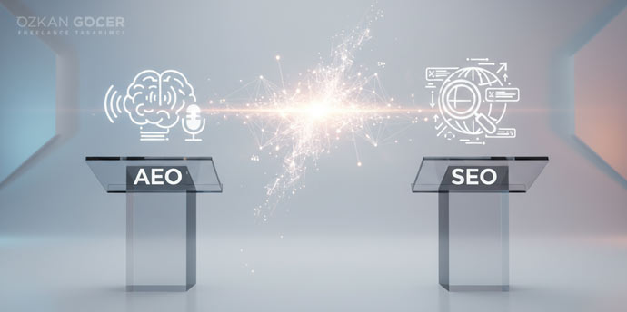 AEO vs SEO (vs GEO): Farkları ve Birlikte Kullanımı AEO vs SEO (vs GEO): Farkları ve Birlikte Kullanımı