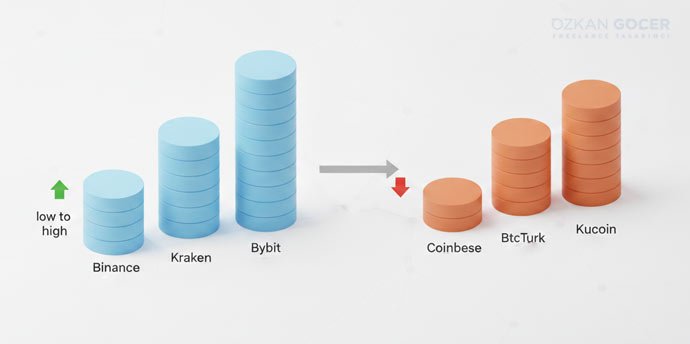 Kripto Borsası Komisyon Oranları: 12 Borsa En Ucuzdan En Pahalıya