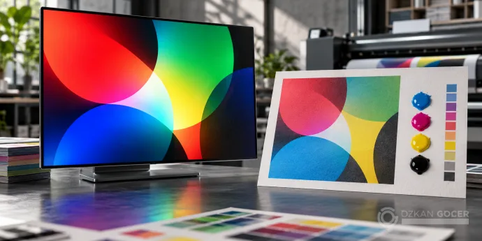 RGB ve CMYK Farkı: Ekrandaki Renk Baskıda Neden Değişir?
